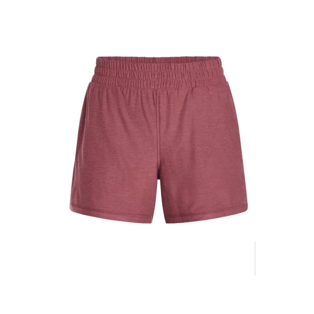 New Athletic Works Womens Mauve Pink Soft Shorts Small 4-6 Elastic Waist Pockets